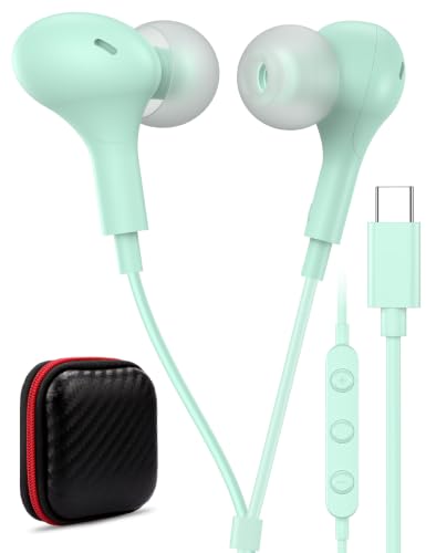 Image of USB C Headphone for Samsung S26 S25 FE S24 A16 A17 Z Wired Earbuds Magnetic