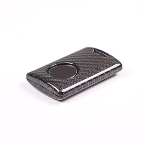 Coque de clé Chevrolet Corvette C6 C7 télécommande intelligente fibre de carbone véritable noire