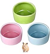 Hamster Ceramic Feeding Bowls,RoadLoo 3 Pieces Ceramic Animal Dishes Food Bowl Anti-Bite Ceramic ...