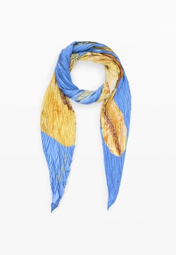 Foulard Desigual bleu léger et doux en taille unique - 2