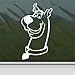 Scooby Doo White Sticker Decal Car Window Wall Macbook Notebook Laptop Sticker Decal, 6"
