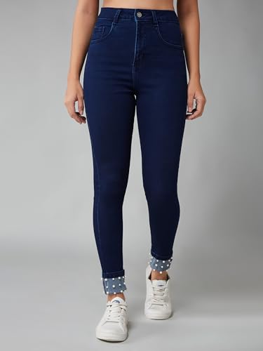 Image of Dolce Crudo Distressed High Rise Skinny Jeans for Women
