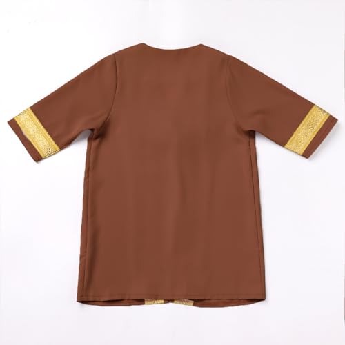 ODASDO Muslim Baby Boys Prayer Outfit Abaya Toddler Kids Kaftan Newborn Infant Islamic Clothing Cardigan Robe Head Scarf Set3