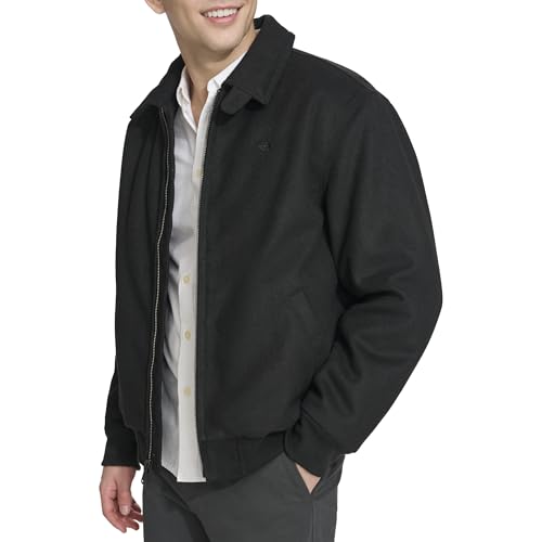 DOCKERS Men's Wool Blend Harrington Bomber3