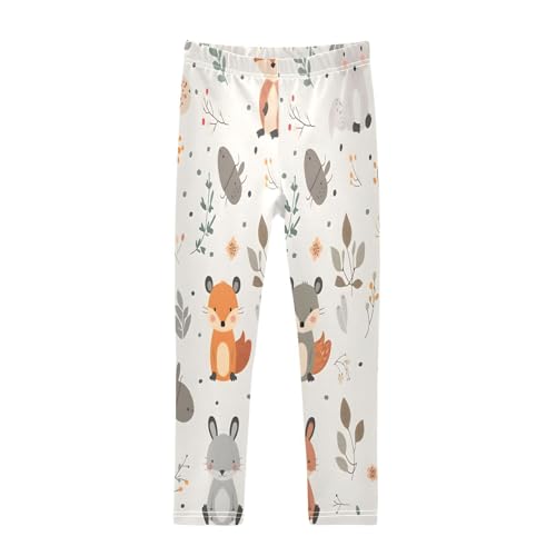Toddler Girls Leggings Printed Yoga Pants Leggings Foxes Animals for Kids