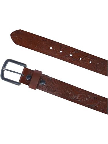 Wrangler Men's Morning Glory Tooled Western Belt4