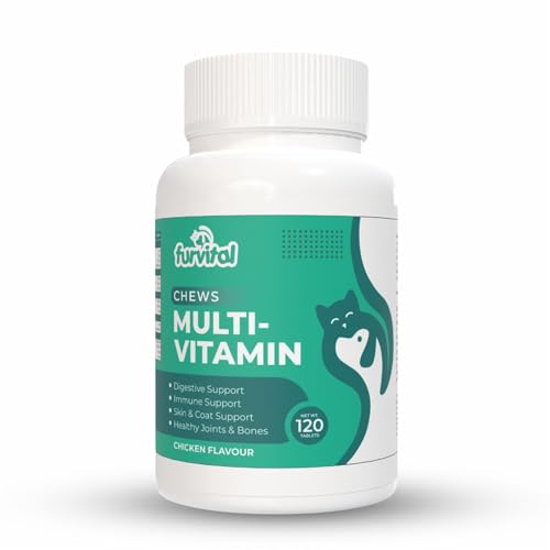 FURVITAL Multi-Vitamin Chews | Health Supplement for Dogs & Cats | Digestive ...