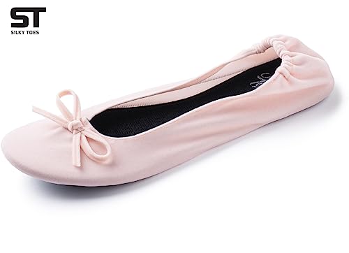 Image of Velvet Foldable Flats for Women, Portable Ballet Shoes for Travel & Events