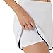 ASICS Women's Court Skort Tennis Apparel, L, Brilliant White