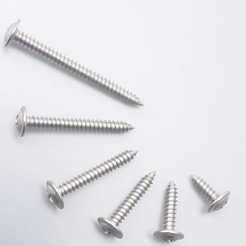 Jegonfri WG-3771 150Pcs #8 X 1 Inch 410 Stainless Steel Modified Truss Head Wood Screws thumb #6