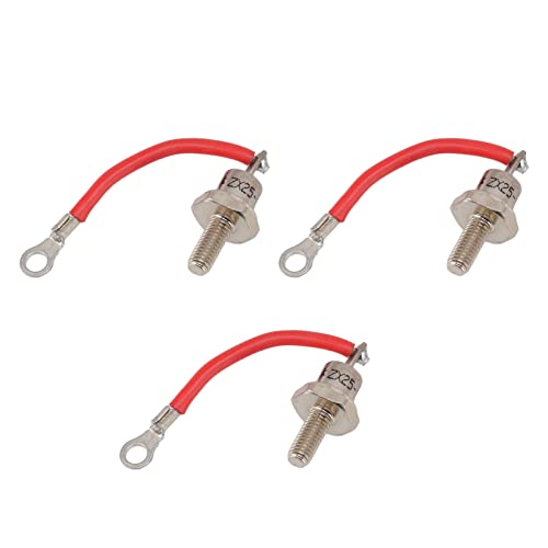 YUEYASHUX ZX25 12 generator Generator Diode 25A 3PCS Small Portable Rectifier Diode (Positive Red Line)
