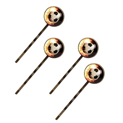 Barrettes à cheveux ballon de football pour look de match et supportrice