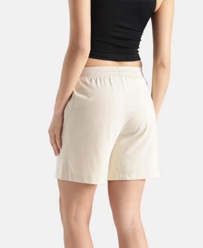 Image of Jockey AW23 Women Super Combed Cotton Rich Regular Fit Shorts with Side Pockets