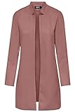 ONLY Damen Kunstleder Mantel ONLSoho Coatigan Wildlederimitat 15218563 ash rose S