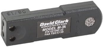 David Clark M-7A Electret Noise-Canceling Aviation Microphone with XLR Connector