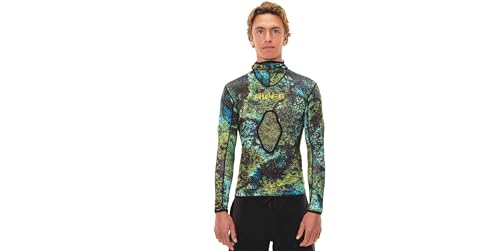 Eco Hooded Long Sleeve Rash Guard w/Loading pad DIGI-TEK Camo2