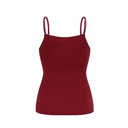Image of Womens Modal Built-in Bra Padded Camisole Yoga Tanks Tops