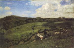 Peinture à l'huile Bela Ivanyi Grunwald reproduction haut de gamme de Spring Excursion 1903