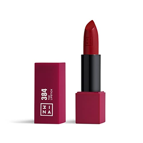 3INA MAKEUP - The Lipstick 384 - Vino - Labial Vino Cremoso - Bar...