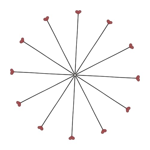 Cabilock 12pcs Heart Shaped Diffuser Sticks for Aroma Bottles Decorative Rattan Accessories to Enhance Home Fragrance and Air