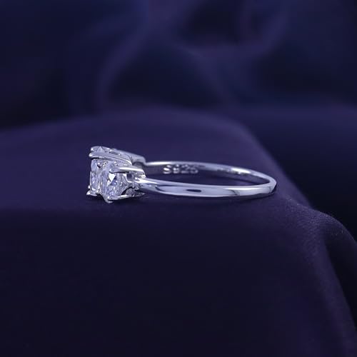 SAVEARTH DIAMONDS Moissanite Engagement Ring,Moissanite Rings for Women Couples, 2CT Lab Created Round Diamond Engagement Rings3