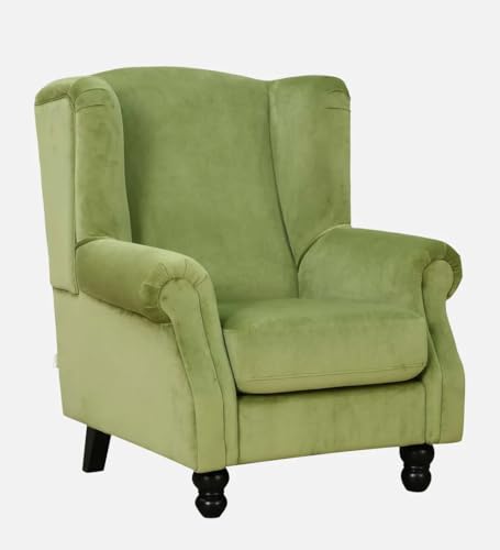 Image of Lakdi The Furniture Modern Emerald Green Velvet Accent Chair with Quilted Cushions & Gold Metal Legs, Contemporary Living Room Club Seat | 5 Years Warranty | Free Assembly - 15185269