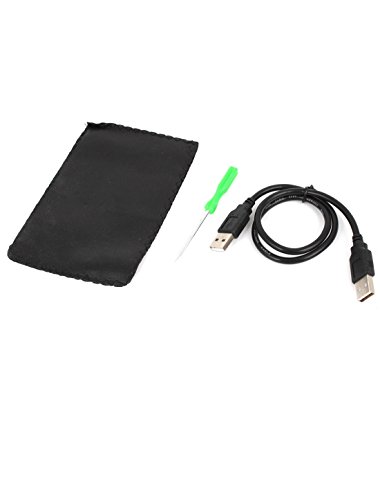 Caja externa de metal USB 2.0 para disco 2.5" SATA miniatura 2