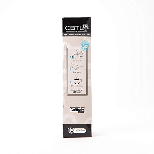 The Coffee Bean & Tea Leaf Distino Espresso Single-Serve CBTL Capsules for The Coffee Bean & Tea Leaf Single Serve Caffitaly System Machines, 10 Count Box