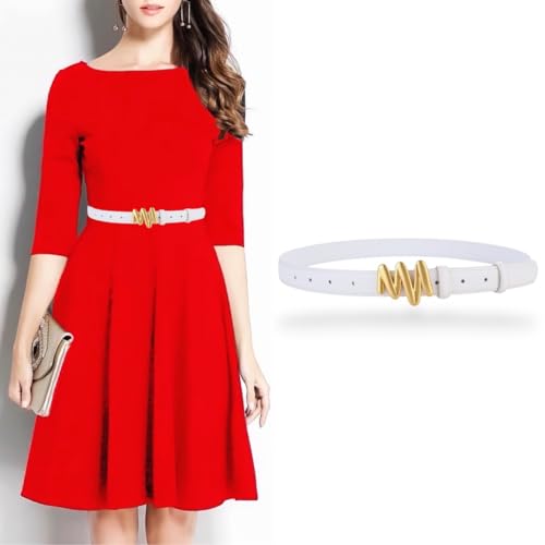 Women's Belts Fashion Soft Genuine Leather Belts Waist Belt Unique Gold Bronze Buckle Waistband2