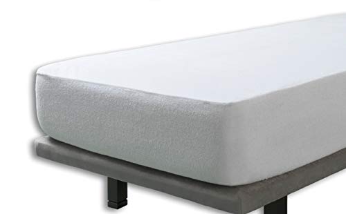 Preisvergleich Produktbild Velfont - wasserdichte und atmungsaktive Matratzenauflage / Krippe Matratzenschoner / Matratzenschutz mit 100% Baumwolle Frottee - 70x140cm