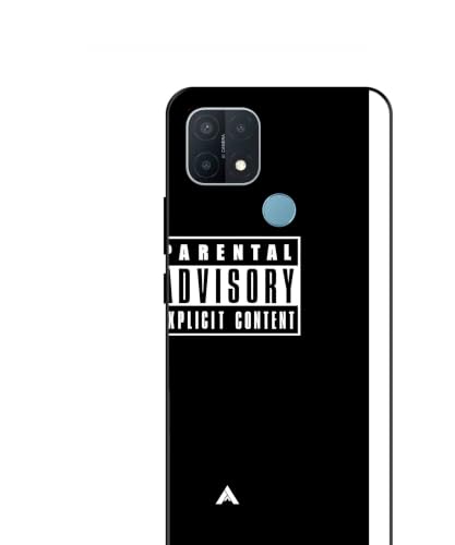 Image of Premium Explicit Case for Oppo A15 Soft-Touch Metal TPU Back Cover, Shockproof, Designer, Aesthetic Mobile Phone Case (Glossy Finish)