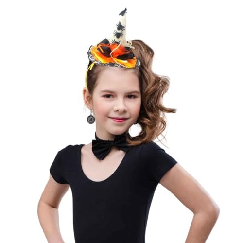 Tiara Chapéu De Bruxa Para Halloween Lindas Delicadas Acessório Fantasia Bruxa Animafest (Branco)