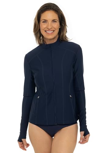 Coolibar UPF 50+ Women's Malawi Swim Jacket - Sun Protective