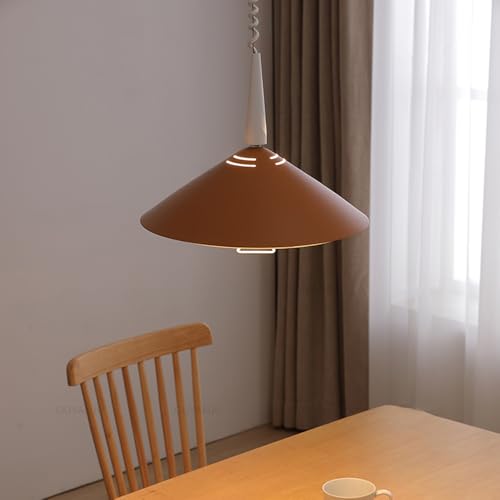 Lampe suspendue rétractable en métal avec hauteur réglable pour table - 4
