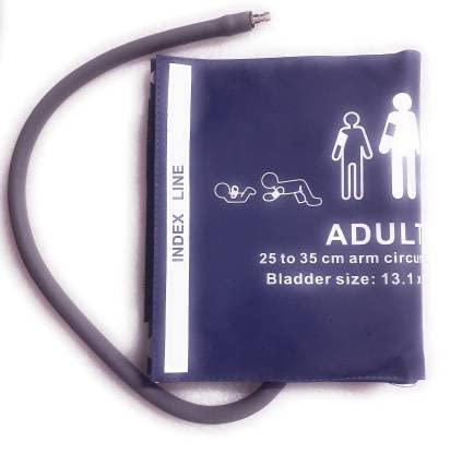 Festa Reusable BP Cuff Adult Reusable NIBP Cuff Royal Blue 25-35cm #03(Pack Of 1,Blue)