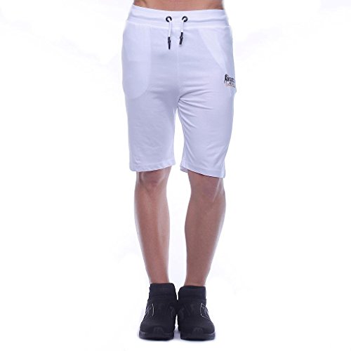 Boxeur Des Rues BXE-1745G Pantalones Cortos, Hombre, Blanco, XXL