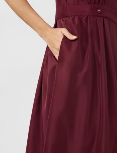 Image of Symbol Premium Women's Fit & Flare Wrap Dress (Midi Length | Stylish | Desk-to-Dinner) (Available in Plus Sizes)