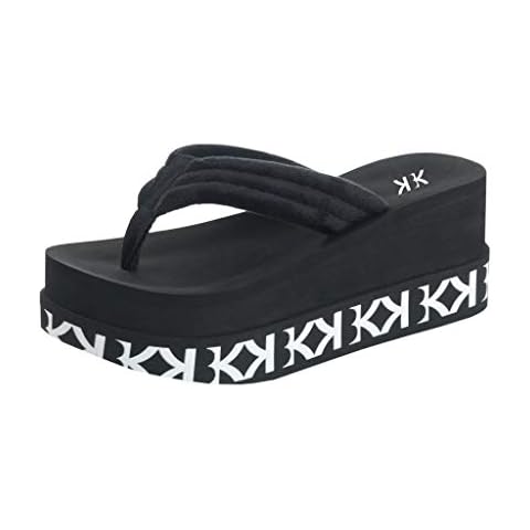 KBK KIMBERLY FULLBLACK Chanclas mujer Verano de playa y piscina Sandalias Cover