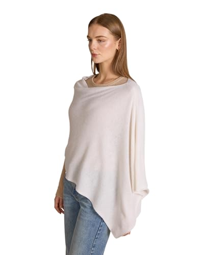 Image of CLAUDIA NICHOLE Womens 100% Cashmere Dress Topper - Cashmere Poncho Wrap