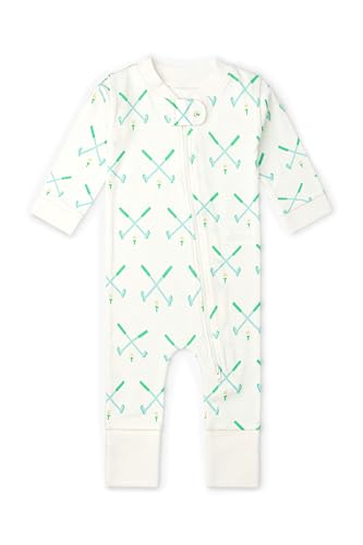 Image of MONICA + ANDY One Piece Baby Pajamas, 100% Organic Baby Clothes for Girls and Boys, Sizes For Newborn and Infant
