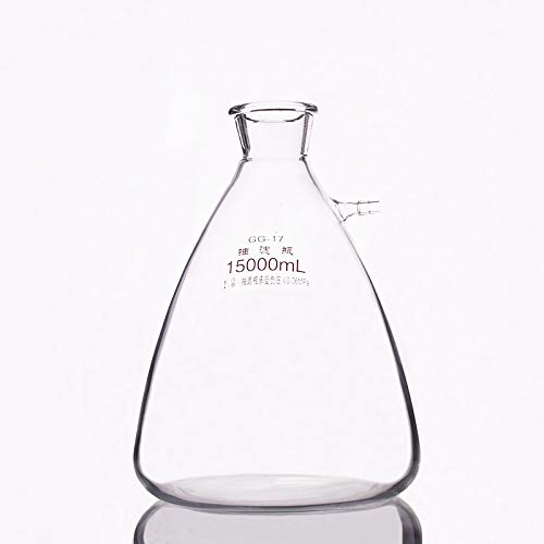 15000ml Glass Filtering Flask,15L Heavy Wall Filtration Bottle,Lab Glassware