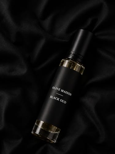 Image of Olive Maison Black Oud Attar 6ml for Men | Long Lasting Strong Woody Perfume Oil | Alcohol-Free Premium Oud Fragrance Roll-On