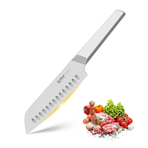 IGNITED CUTLERY 7 Inch Santoku Knife