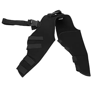 Zerodis Pet Dog Hind Legs Protector, Adjustable Knee Brace Leg Support Dog Hock Brace Rear Leg Joint Wrap Protects for Dogs Hind Legs Recover(S-Black)