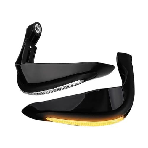 Protège-mains pour guidon de moto avec extensions de protection noires