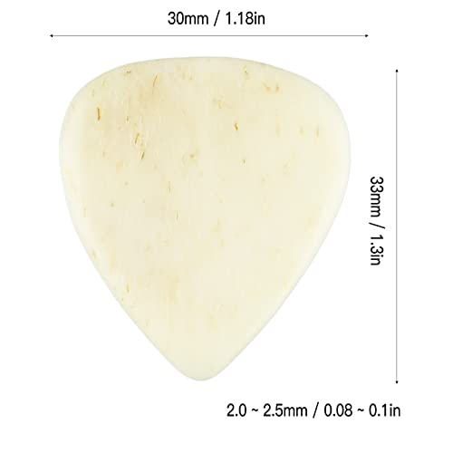 Médiators de Guitare, Conception Standard de Médiator de Guitare électrique en Os de Boeuf Antidérapant Léger pour la Performance (Surfaces planes et concaves) - Les Beatles, Paul McCartney, John Lennon, RIngo Starr, George Harrison Médiators de Guitare, Conception Standard de Médiator de Guitare électrique en Os de Boeuf Antidérapant Léger pour la Performance (Surfaces planes et concaves) – Image 7