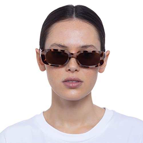 Image of AIRE Ceres Sunglasses - Cookie Tort, Rectangle, Unisex, Sleek and Slimline Style