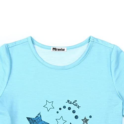 Mirawise Girls 3 Pc Pajamas Sleepwear Cotton Pjs Clothes Set 4-13 Years3