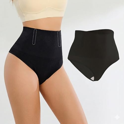 Image of ALYNE Women's Thong Shapewear with Anti-Rolling Strip, High Waist Tummy Control, Butt Lifting Body Shaper Girdle Briefs for Women, Waist Slimming Shaping Panties