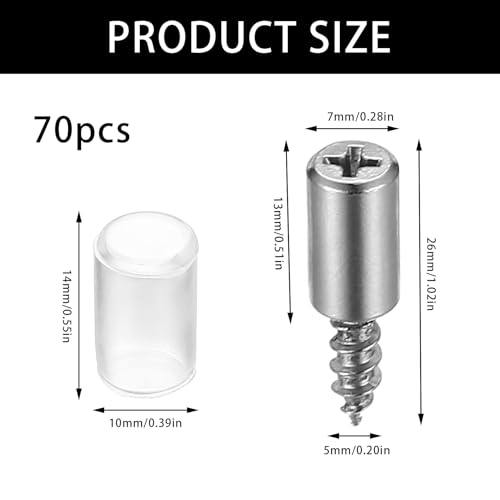 70 Sets Shelf Pins Shelf Support Pegs Shelf Studs, diameter 7.5mm Cupboard Shelf Pegs with Non-Slip Sleeves - Image 2